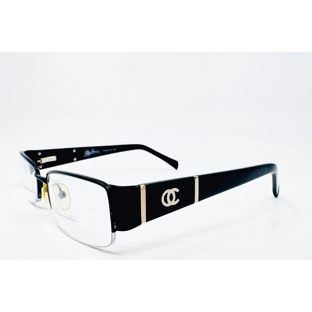 Oleg Cassini Eyeglasses Womens Black OC0345 001 HM 52-19-135
